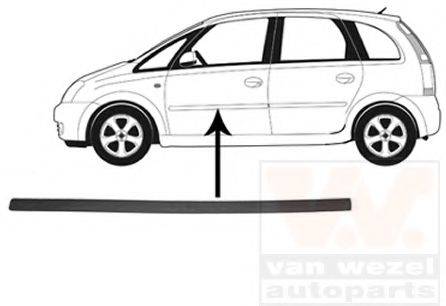 VAN WEZEL 3781403 Облицювання / захисна накладка, двері