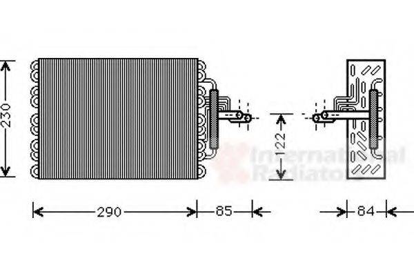 VAN WEZEL 0900V016 Випарник, кондиціонер