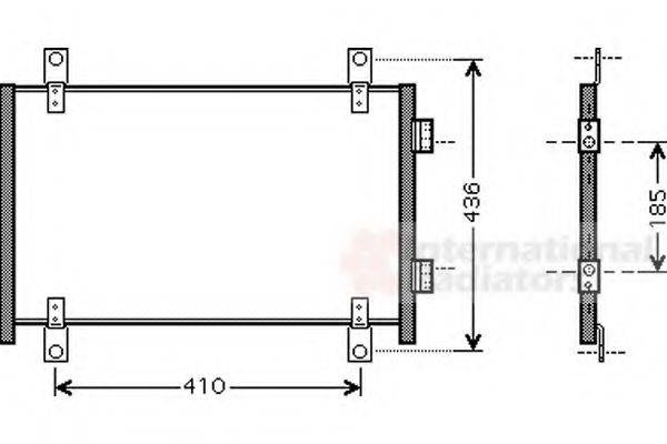 VAN WEZEL 17005302 Конденсатор, кондиціонер