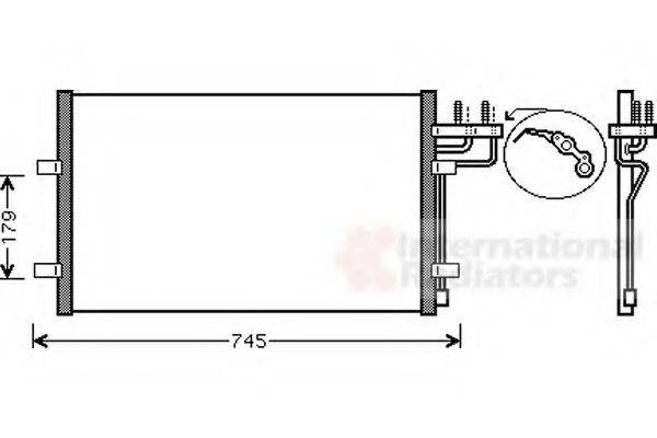 VAN WEZEL 18005367 Конденсатор, кондиціонер