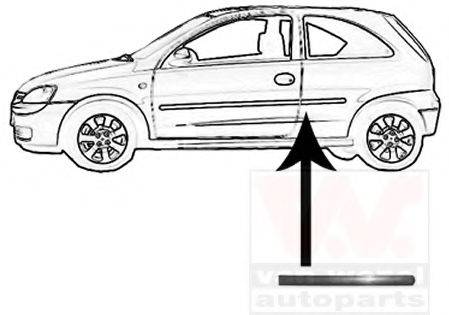 VAN WEZEL 3777429 Облицювання / захисна накладка, боковина