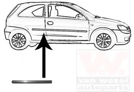VAN WEZEL 3777430 Облицювання / захисна накладка, боковина