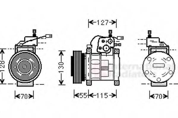 VAN WEZEL 2100K032 Компресор, кондиціонер