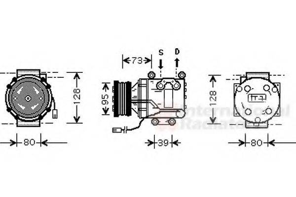 VAN WEZEL 2700K170 Компресор, кондиціонер