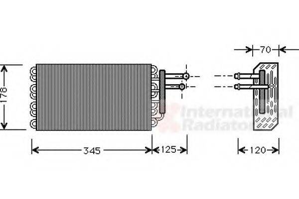 VAN WEZEL 3000V049 Випарник, кондиціонер