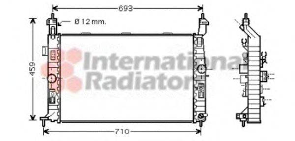 VAN WEZEL 37002345 Радіатор, охолодження двигуна