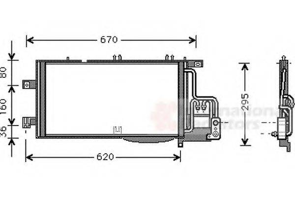 VAN WEZEL 37005370 Конденсатор, кондиціонер