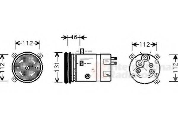 VAN WEZEL 3700K278 Компресор, кондиціонер