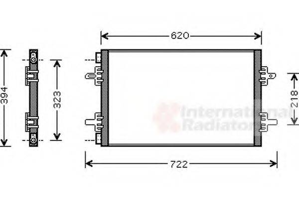 VAN WEZEL 43005294 Конденсатор, кондиціонер