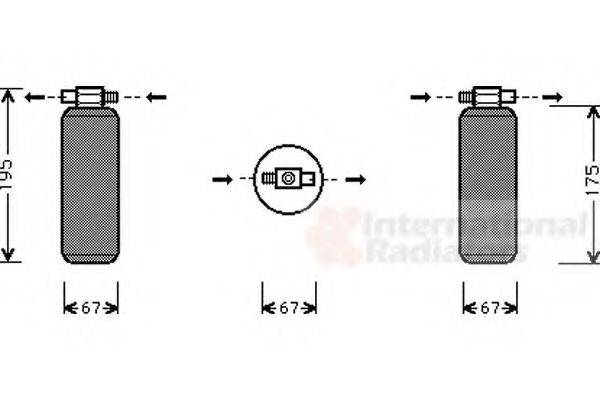 VAN WEZEL 4300D015 Осушувач, кондиціонер