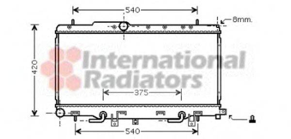 VAN WEZEL 51002056 Радіатор, охолодження двигуна