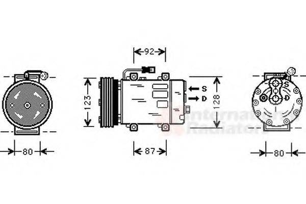 VAN WEZEL 5900K029 Компресор, кондиціонер