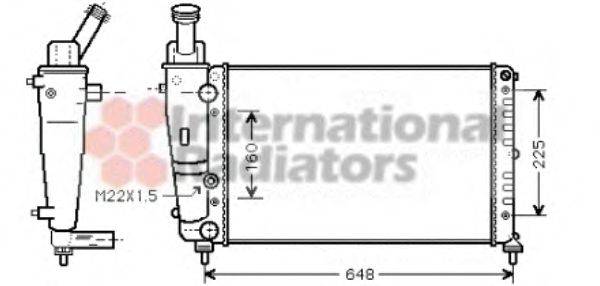 VAN WEZEL 73002082 Радіатор, охолодження двигуна