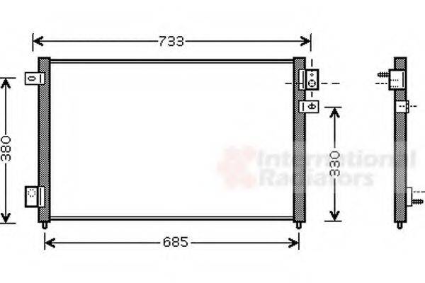 VAN WEZEL 77005036 Конденсатор, кондиціонер