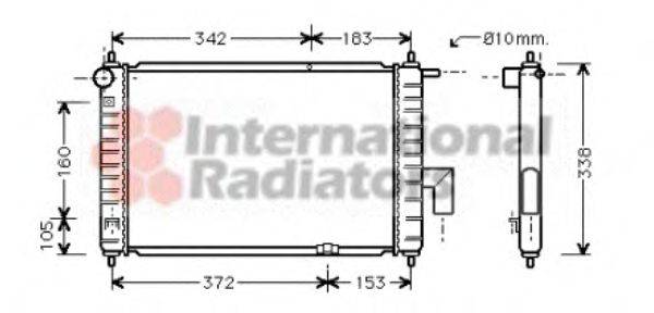 VAN WEZEL 81002046 Радіатор, охолодження двигуна