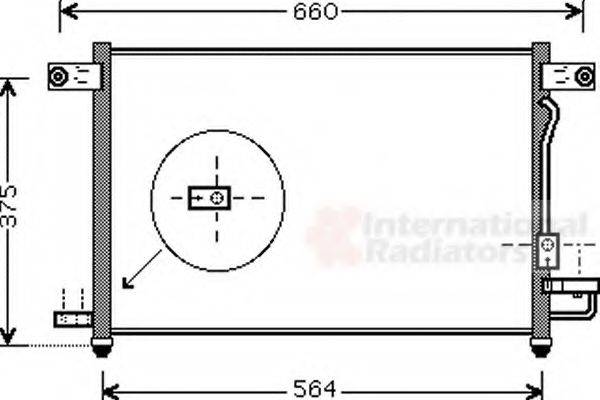 VAN WEZEL 81005049 Конденсатор, кондиціонер