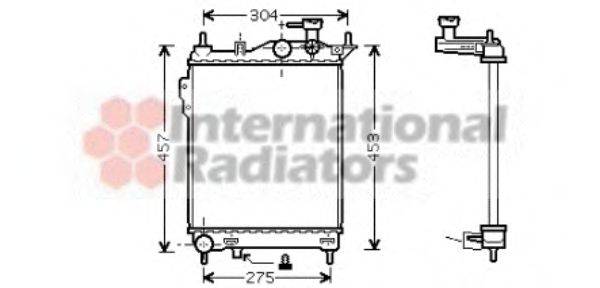 VAN WEZEL 82002099 Радіатор, охолодження двигуна