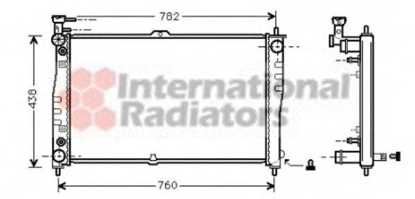 VAN WEZEL 83002021 Радіатор, охолодження двигуна