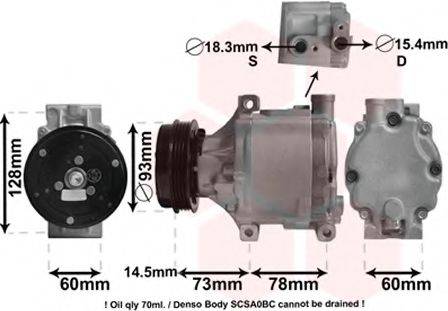 VAN WEZEL 5100K099 Компресор, кондиціонер