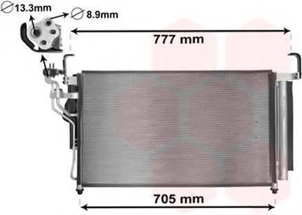 VAN WEZEL 82005347 Конденсатор, кондиціонер