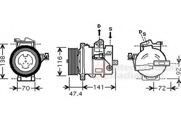 VAN WEZEL 0200K188 Компресор, кондиціонер