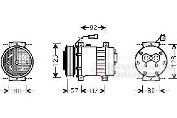 VAN WEZEL 0200K203 Компресор, кондиціонер