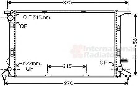 VAN WEZEL 03002290 Радіатор, охолодження двигуна