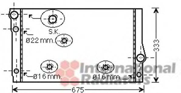 VAN WEZEL 06002354 Радіатор, охолодження двигуна