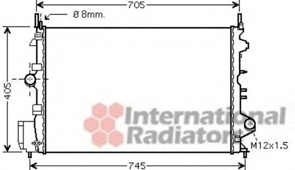 VAN WEZEL 37002462 Радіатор, охолодження двигуна