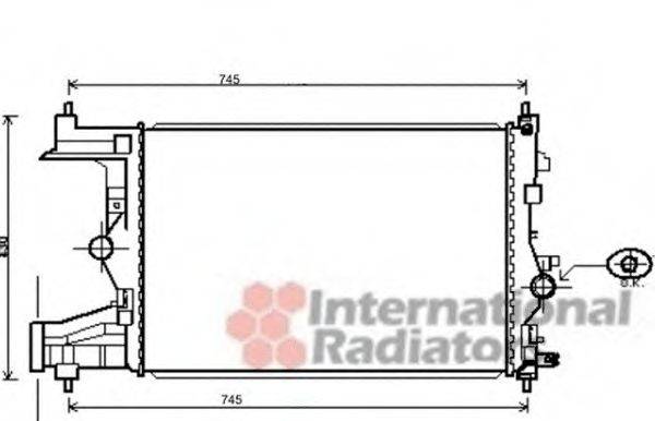 VAN WEZEL 37002484 Радіатор, охолодження двигуна