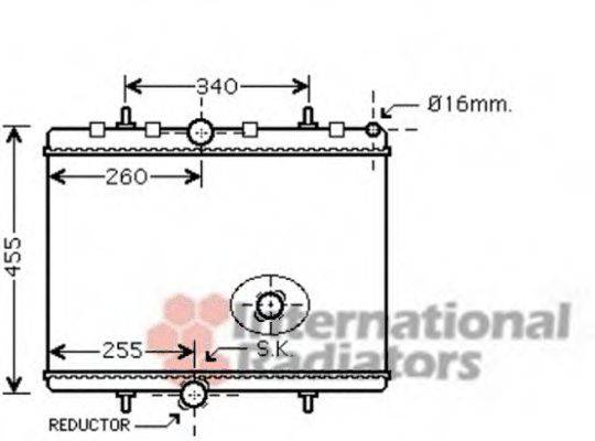 VAN WEZEL 40002314 Радіатор, охолодження двигуна