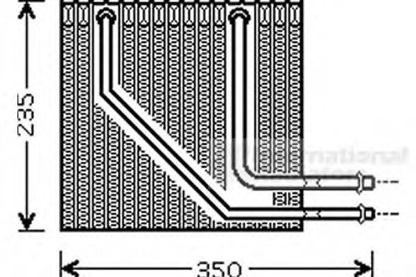 VAN WEZEL 4300V407 Випарник, кондиціонер