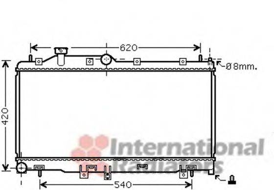 VAN WEZEL 51002072 Радіатор, охолодження двигуна