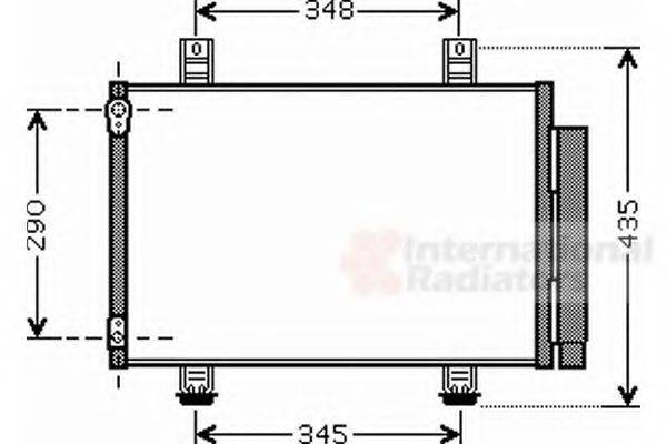 VAN WEZEL 52005087 Конденсатор, кондиціонер