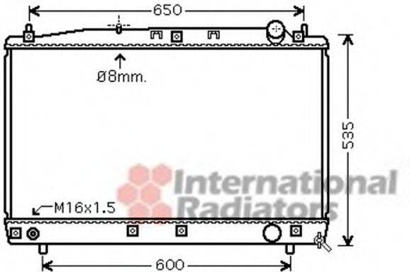 VAN WEZEL 53002486 Радіатор, охолодження двигуна