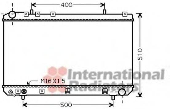 VAN WEZEL 81002086 Радіатор, охолодження двигуна