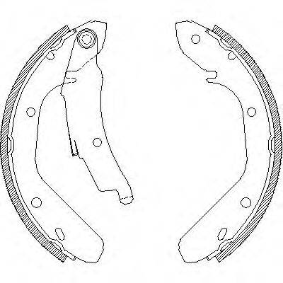 WOKING Z402400 Комплект гальмівних колодок