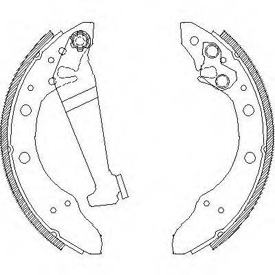 WOKING Z404601 Комплект гальмівних колодок