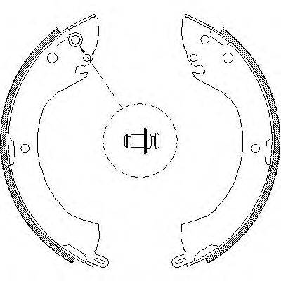 WOKING Z407900 Комплект гальмівних колодок
