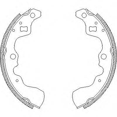 WOKING Z413200 Комплект гальмівних колодок