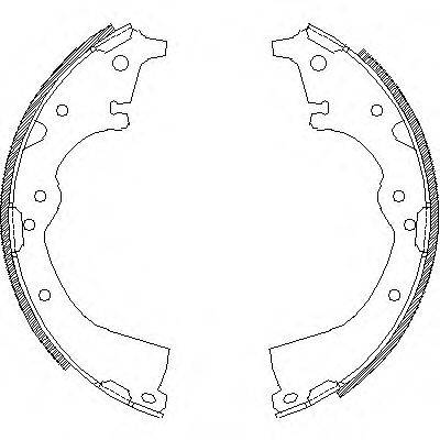 WOKING Z436000 Комплект гальмівних колодок