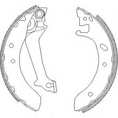 WOKING Z451200 Комплект гальмівних колодок