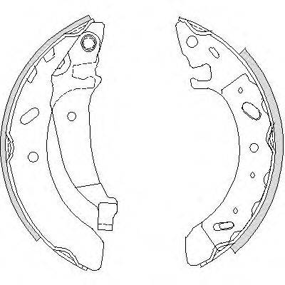WOKING Z419401 Комплект гальмівних колодок