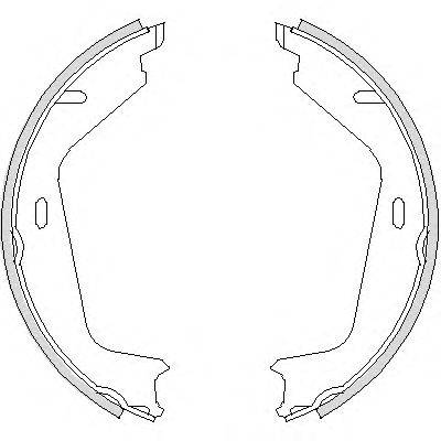 WOKING Z472600 Комплект гальмівних колодок, стоянкова гальмівна система
