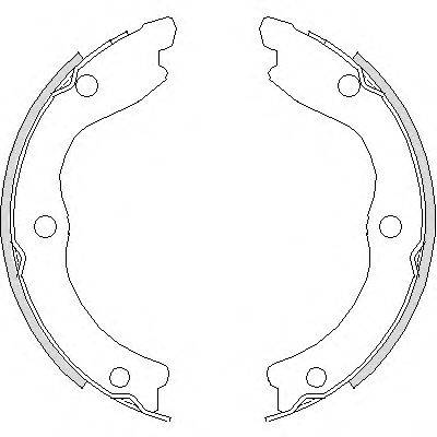 WOKING Z473600 Комплект гальмівних колодок, стоянкова гальмівна система