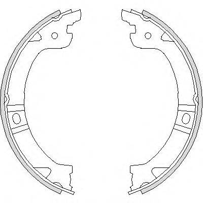 WOKING Z474400 Комплект гальмівних колодок, стоянкова гальмівна система