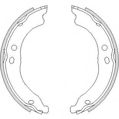 WOKING Z475000 Комплект гальмівних колодок, стоянкова гальмівна система