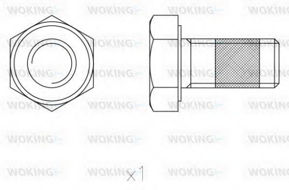 WOKING ACA852100 Комплектуючі, колодки дискового гальма