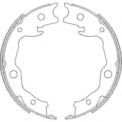 WOKING Z467700 Комплект гальмівних колодок