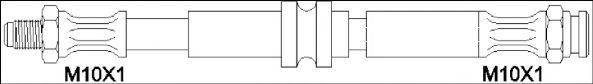 WOKING G190110 Гальмівний шланг